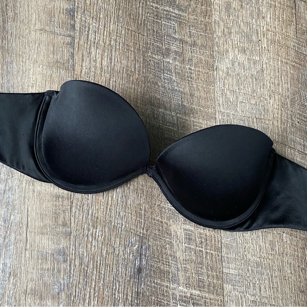 Aerie || Black Push-up Strapless Bra Abigail